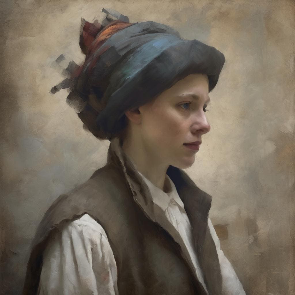 ονειροπόλος γυναικάς, ρεαλισμός και ρομαντισμός, τέχνη και αισθητική, γυναικεία πορτραίτο, συναισθηματική έκφραση, ζωγραφική και τέχνη του φανταστικού.